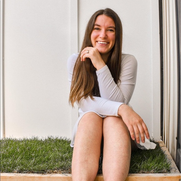 White Long Sleeve Skater Dress - Picture 1 of 5